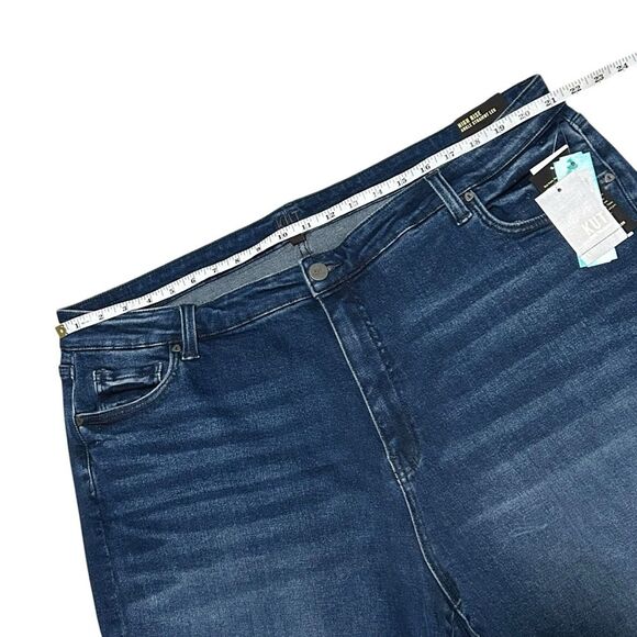 KUT FROM THE KLOTH NWT Medium Wash Amy Frayed Hem High Rise Boyfriend Jeans 24W - Picture 10 of 15